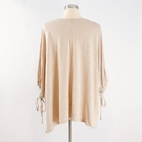 Motherhood Maternity Nursing Poncho Sweatshirt - Oatmeal - One Size - Picture 3 of 6